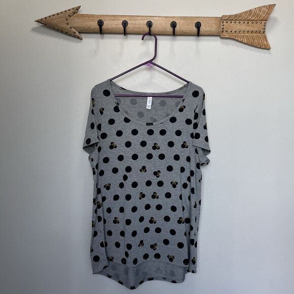 LuLaRoe Disney Classic Tee XL - Minnie Mouse dots - Picture 1 of 6